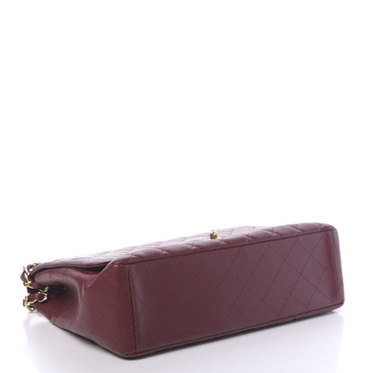 Chanel Caviar Quilted Maxi Single Flap Red 4 of 10