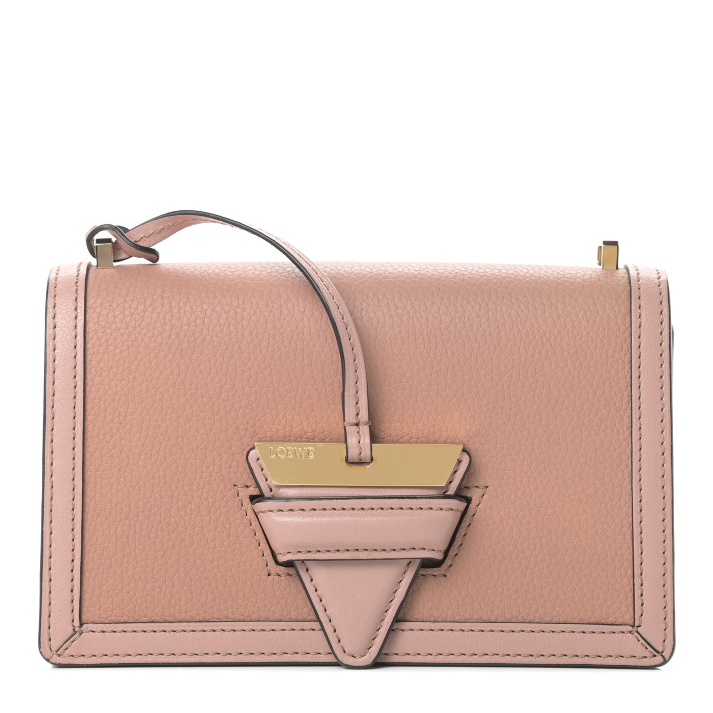 Calfskin Small Barcelona Shoulder Bag Pink