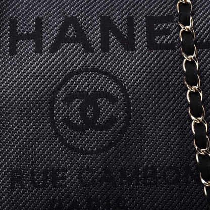 Chanel Canvas Medium Deauville Tote Black 10 of 10