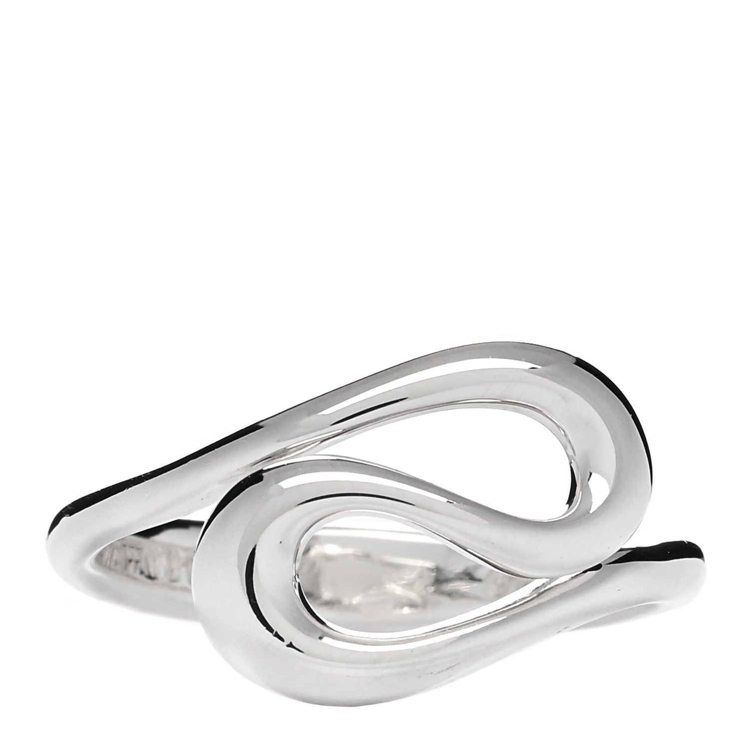 Tiffany Sterling Silver Elsa Peretti Open Wave Ring 50 5.25 1 of 3