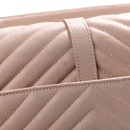 Saint Laurent Sheepskin Matelasse Chevron Monogram Medium College Bag Fard 13 of 14