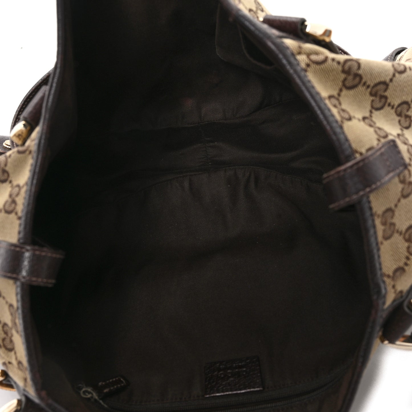 Monogram Medium Abbey Shoulder Bag Dark Brown