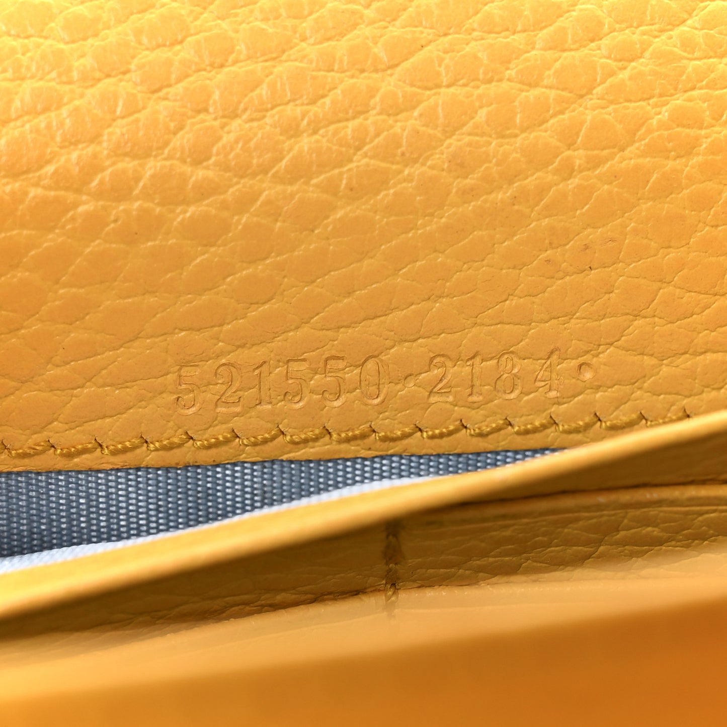 Calfskin Garden Dionysus Chain Wallet Yellow