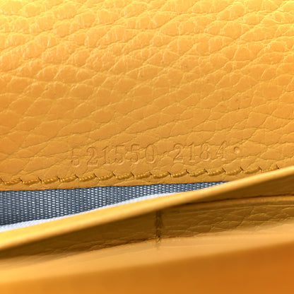 Gucci Calfskin Garden Dionysus Chain Wallet Yellow 7 of 14