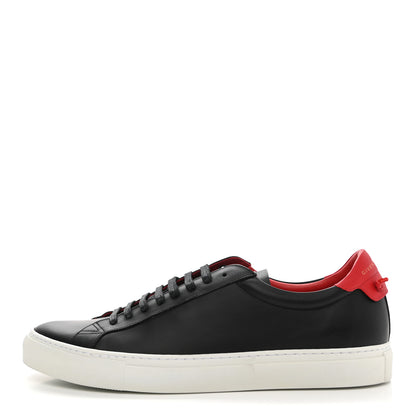Givenchy Calfskin Urban Street Sneakers 45 Black Red 1 of 9