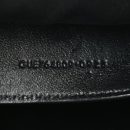 Saint Laurent Lambskin Carre Quilted Cassandre Mini Camera Bag Black 7 of 9