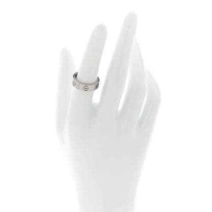 Cartier 18K White Gold 5.5mm LOVE Ring 53 6.5 2 of 4