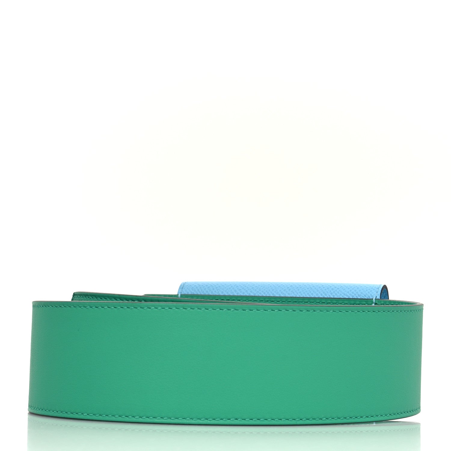 Hermes Swift Epsom Pocket Kelly Shoulder Strap Vert Vertigo Celeste 2 of 7