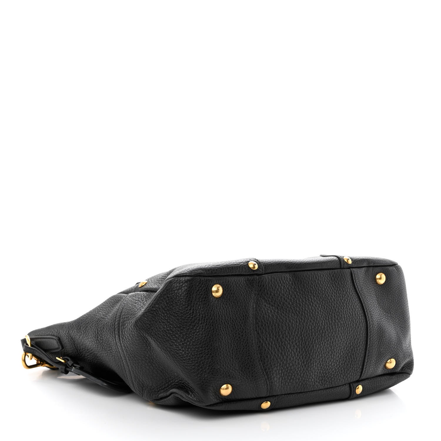 Prada Vitello Daino Tote Black 4 of 12