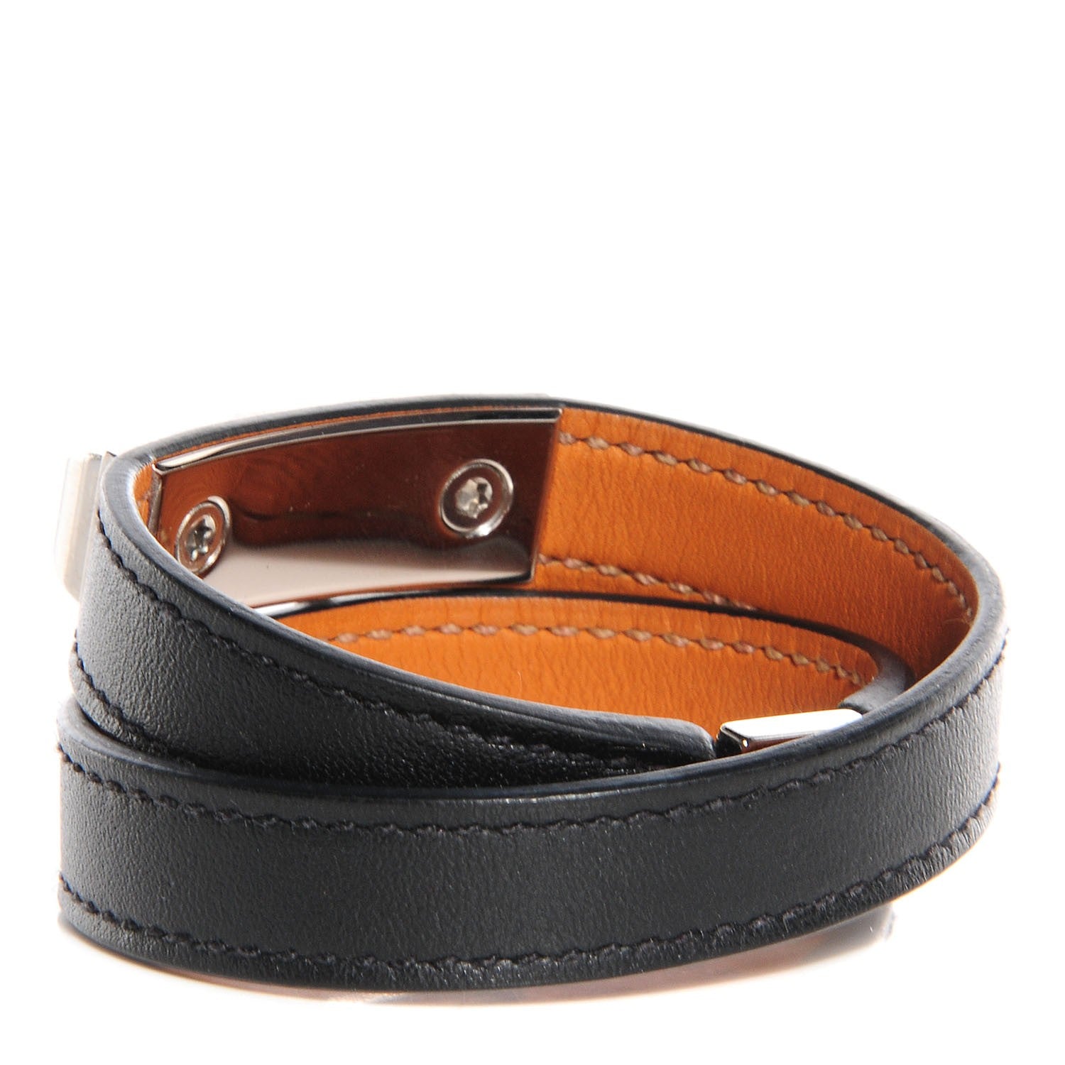 Hermes Chamonix Rivale Double Tour Bracelet XS Black 4 of 7