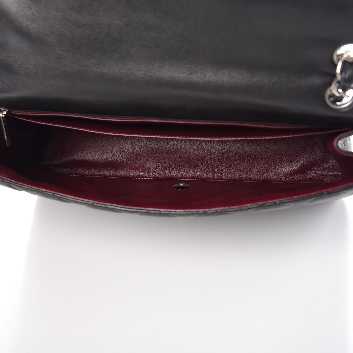 Chanel Lambskin Quilted Maxi Single Flap Black 8 of 10