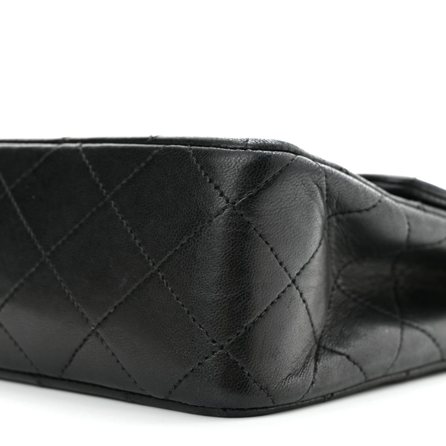 Chanel Lambskin Quilted Mini Square Flap Bag Black 8 of 10