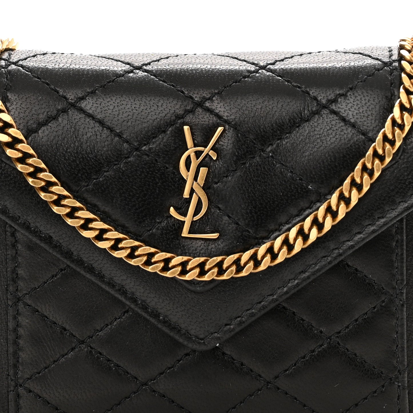 Lambskin Quilted Micro Gaby Bag Black