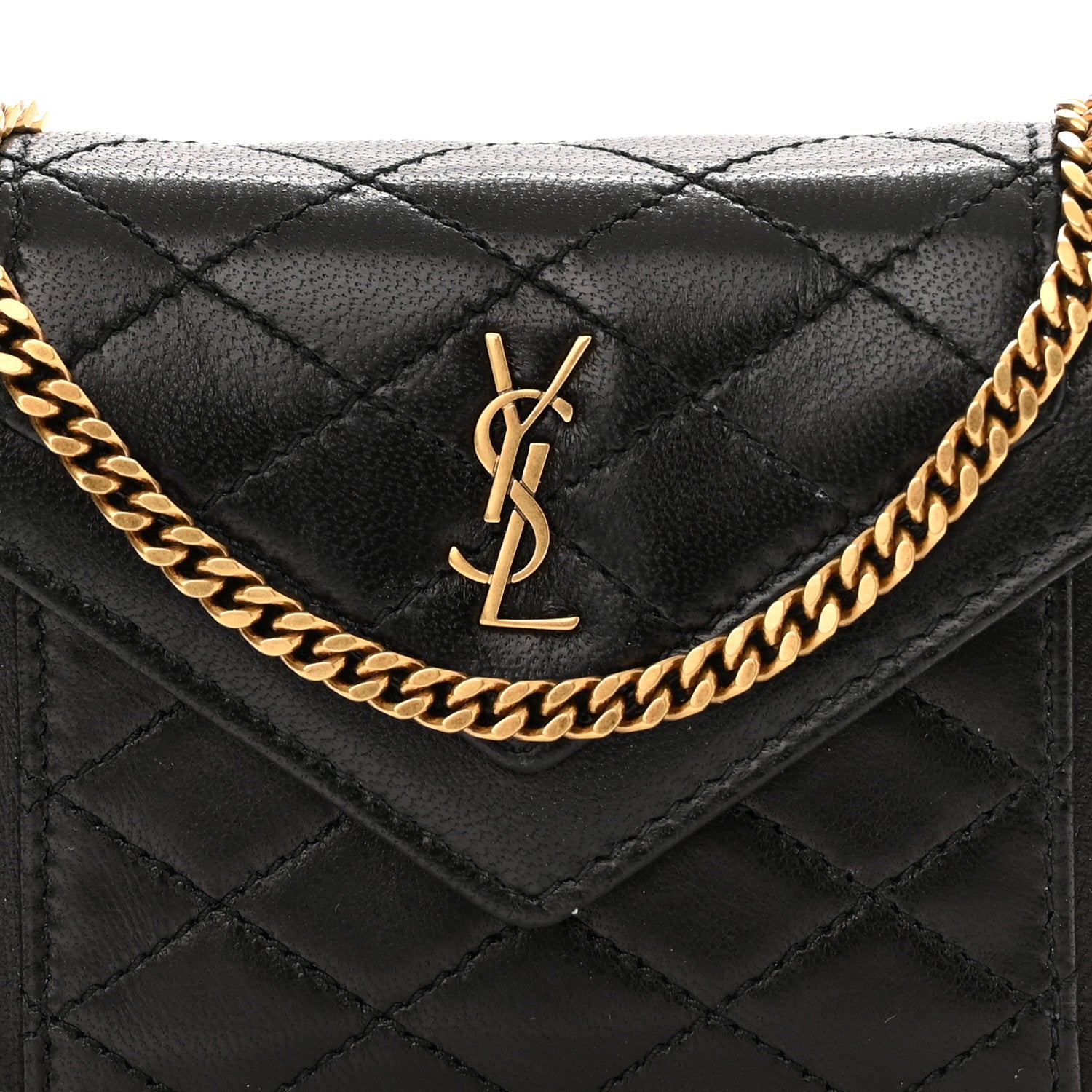 Saint Laurent Lambskin Quilted Micro Gaby Bag Black 8 of 11