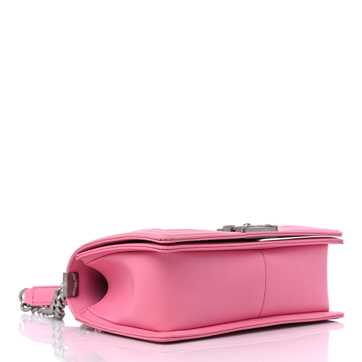 Caviar Quilted Medium Boy Flap Pink