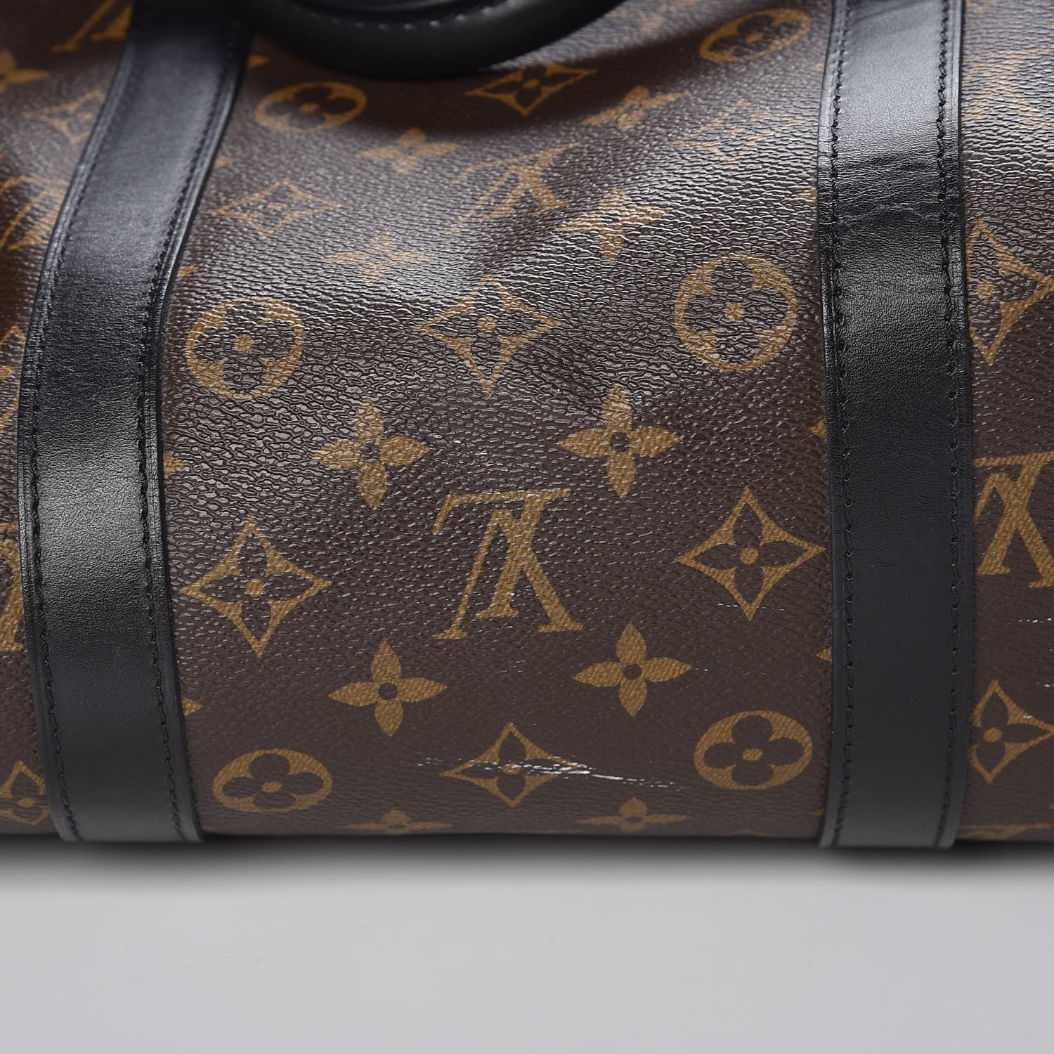 Louis Vuitton Monogram Macassar Keepall Bandouliere 55 8 of 9