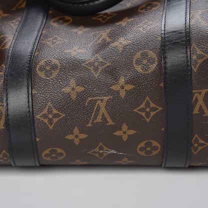 Louis Vuitton Monogram Macassar Keepall Bandouliere 55 8 of 9