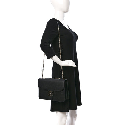 Gucci Dollar Calfskin Interlocking G Shoulder Bag Black 2 of 9