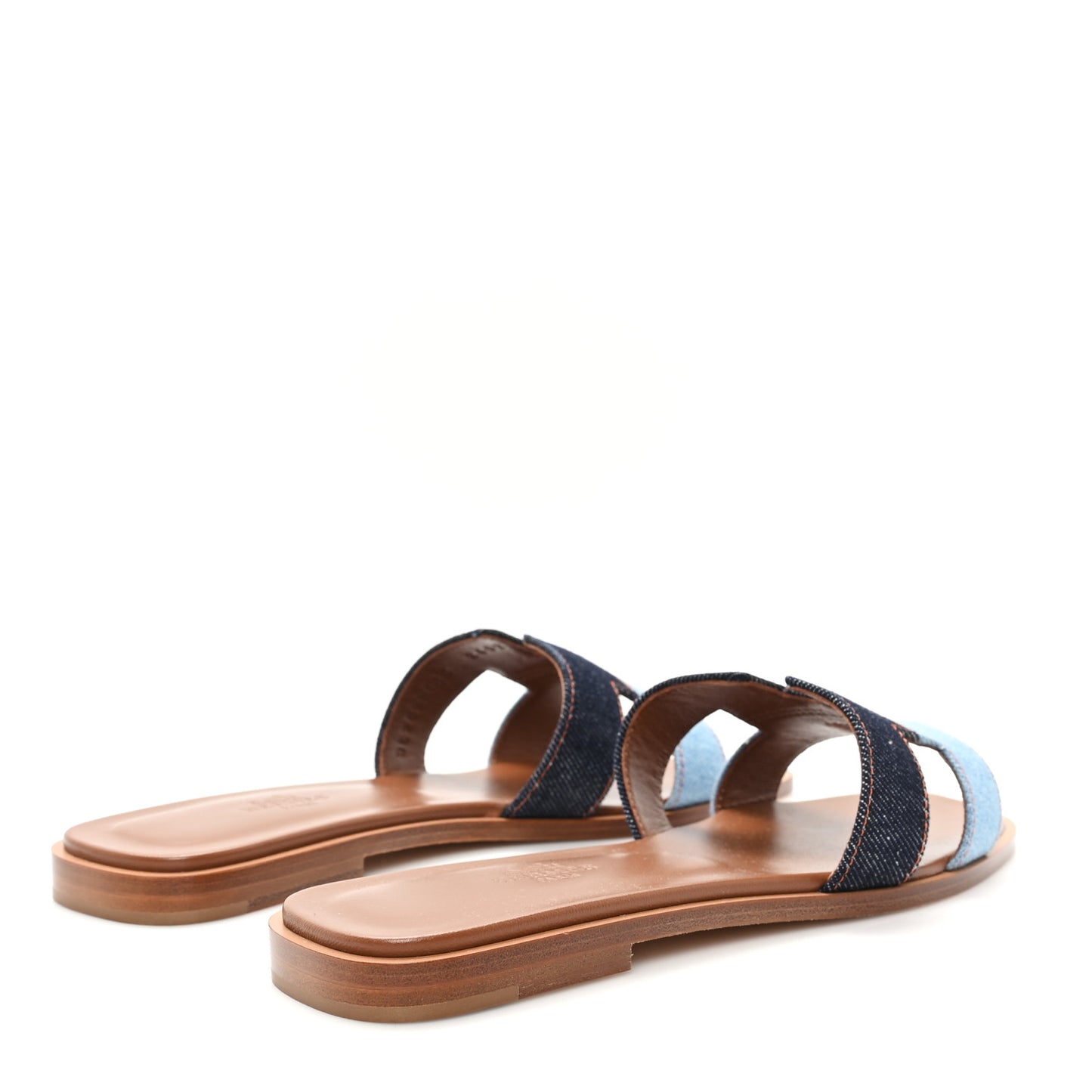 Denim Canvas Oran Sandals 37.5 Bleu Brut Bleu Clair