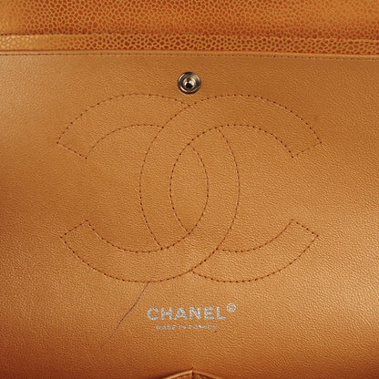 Chanel Metallic Caviar Quilted Jumbo Double Flap Copper 6 of 8