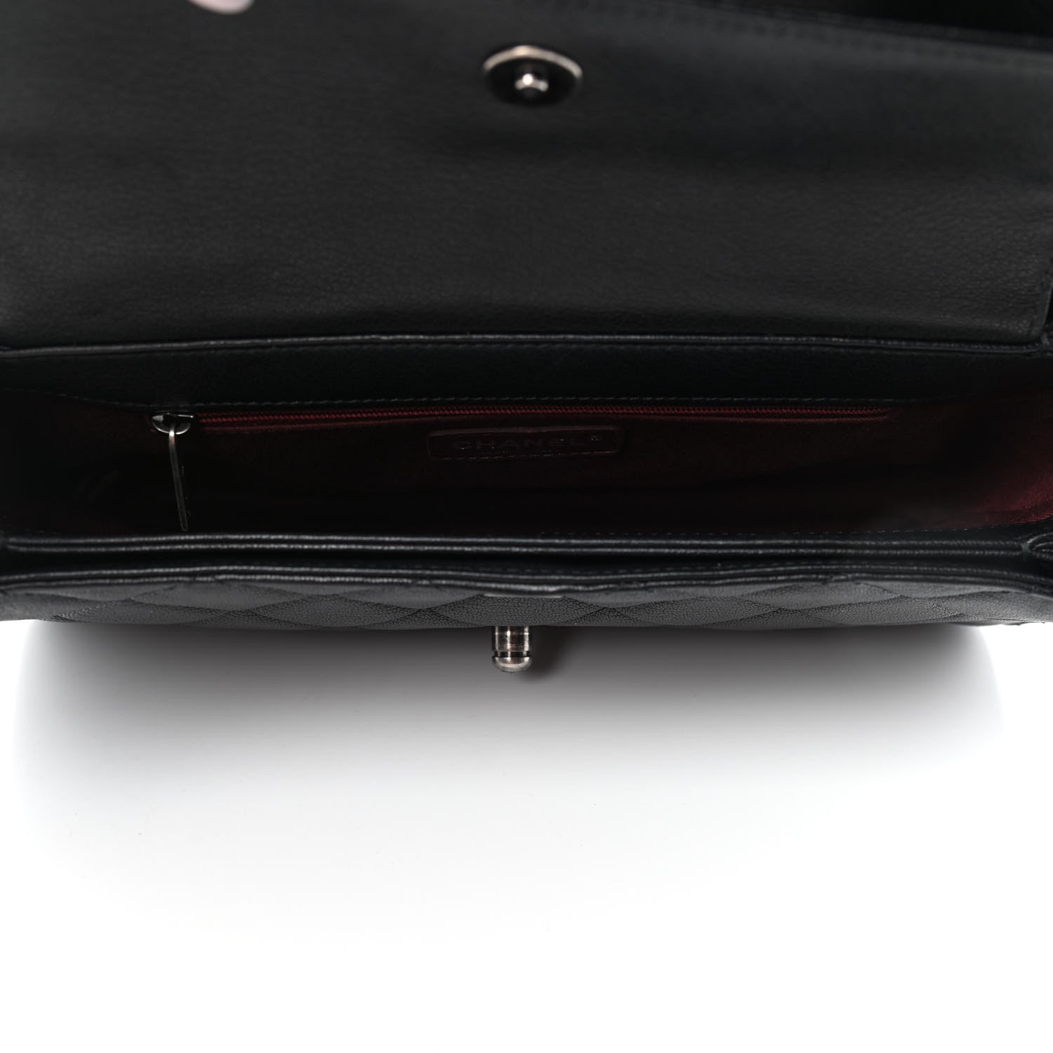 Chanel Goatskin Quilted Large Perfect Edge Flap Black 4 of 4