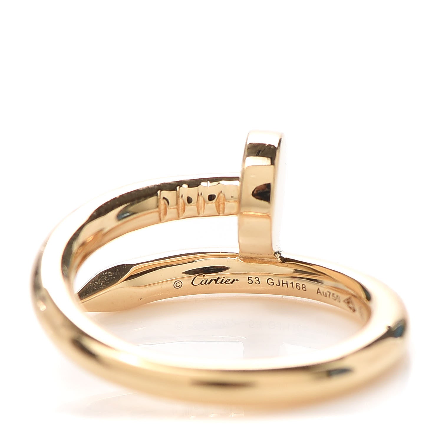 Cartier 18K Yellow Gold Juste Un Clou Ring 53 6.25 4 of 6