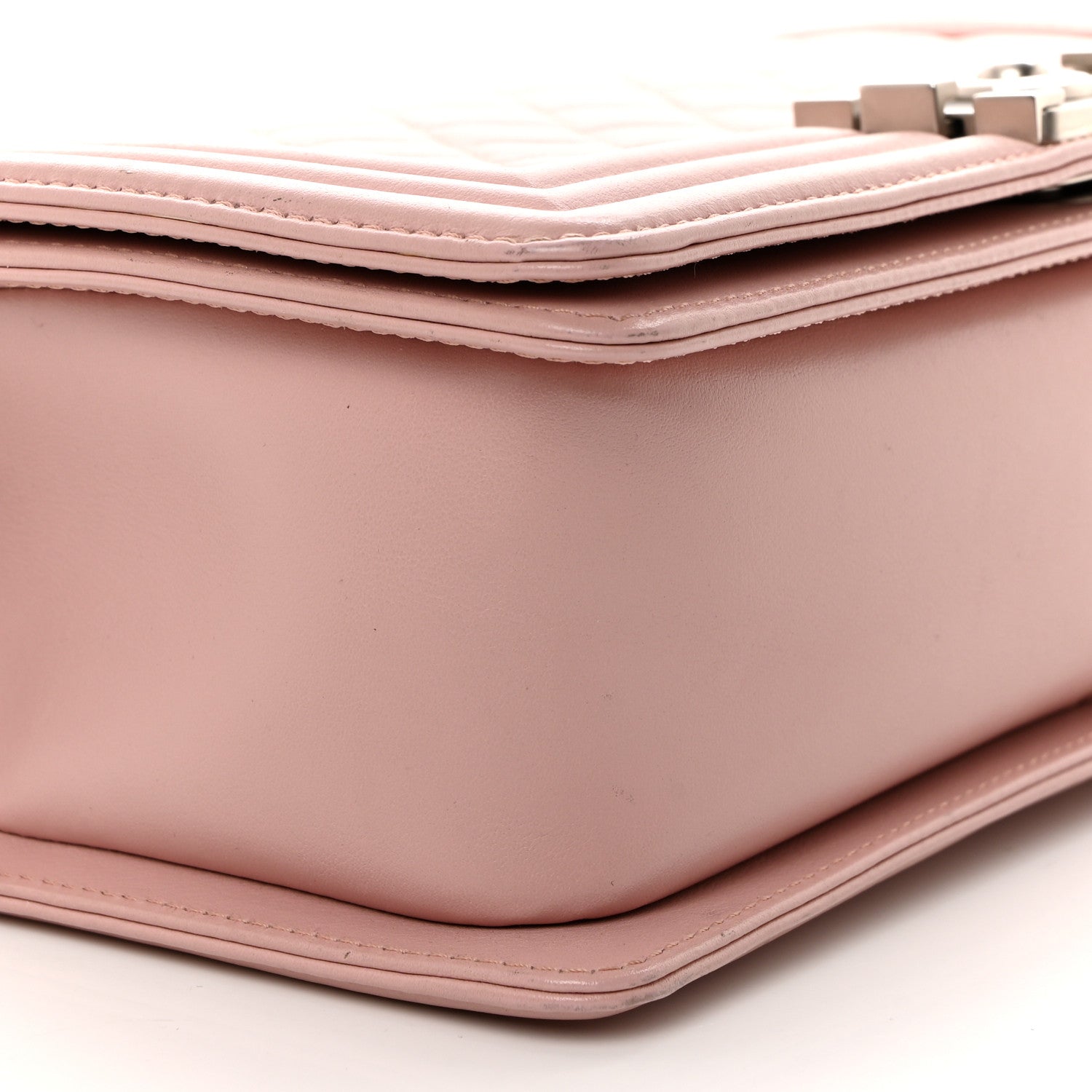 Chanel Calfskin Quilted Medium Boy Flap Light Pink 9 of 14