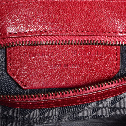 Proenza Schouler Lambskin Tiny PS1 Satchel Crimson 11 of 14