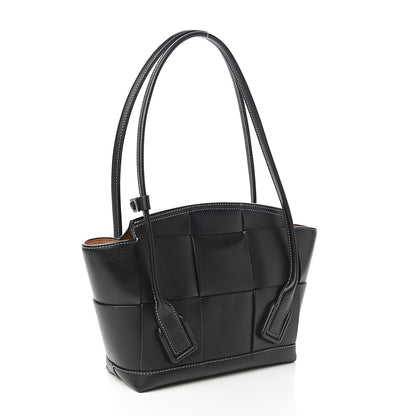 Bottega Veneta French Calfskin Maxi Intrecciato Small Arco Black 2 of 11