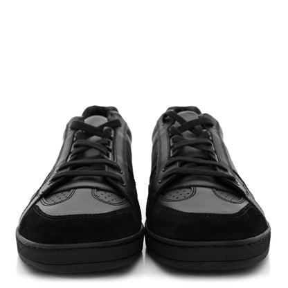 Christian Dior Calfskin Suede Logo Sneakers 40 Black 3 of 8