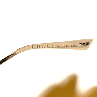 Gucci Acetate Square Frame Wing Sunglasses GG0535S Yellow 6 of 7