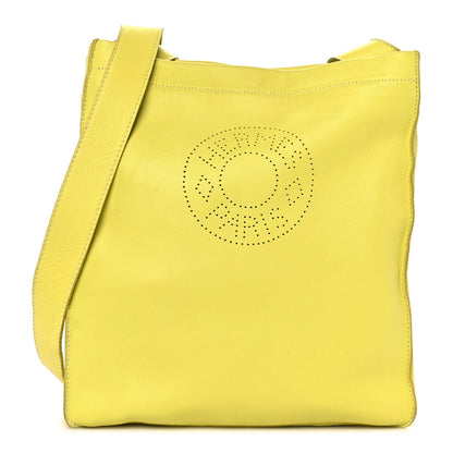 Hermes Lambskin Clou De Selle Pouch Sulphur 1 of 9