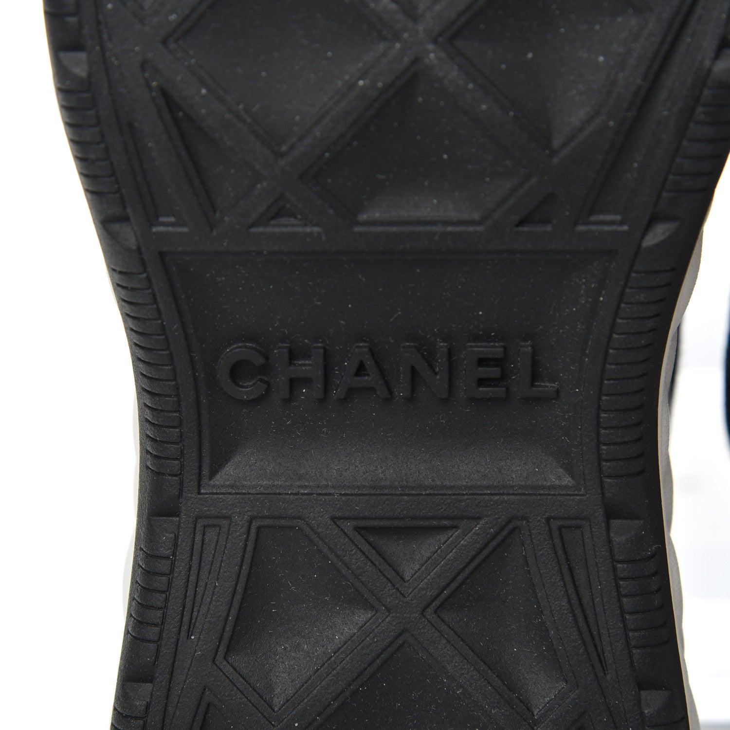Chanel Velvet Calfskin Mixed Fibers CC Sneakers 38.5 Black 7 of 11