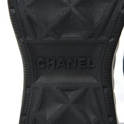 Chanel Velvet Calfskin Mixed Fibers CC Sneakers 38.5 Black 7 of 11