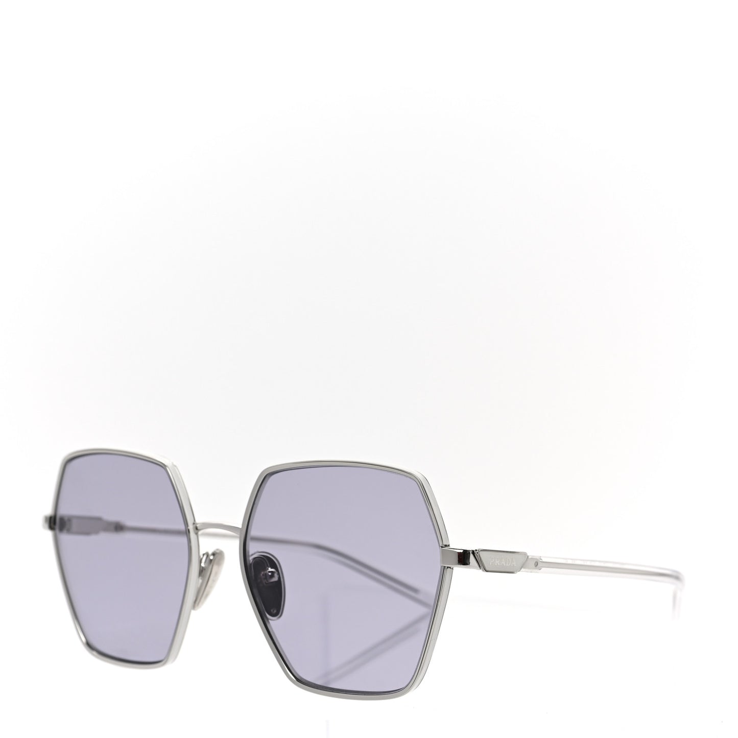 Geometric Sunglasses PR 56YS Silver White
