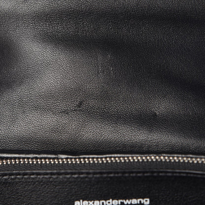 Alexander Wang Calfskin Quilted Halo Crossbody Bag Black 8 of 8