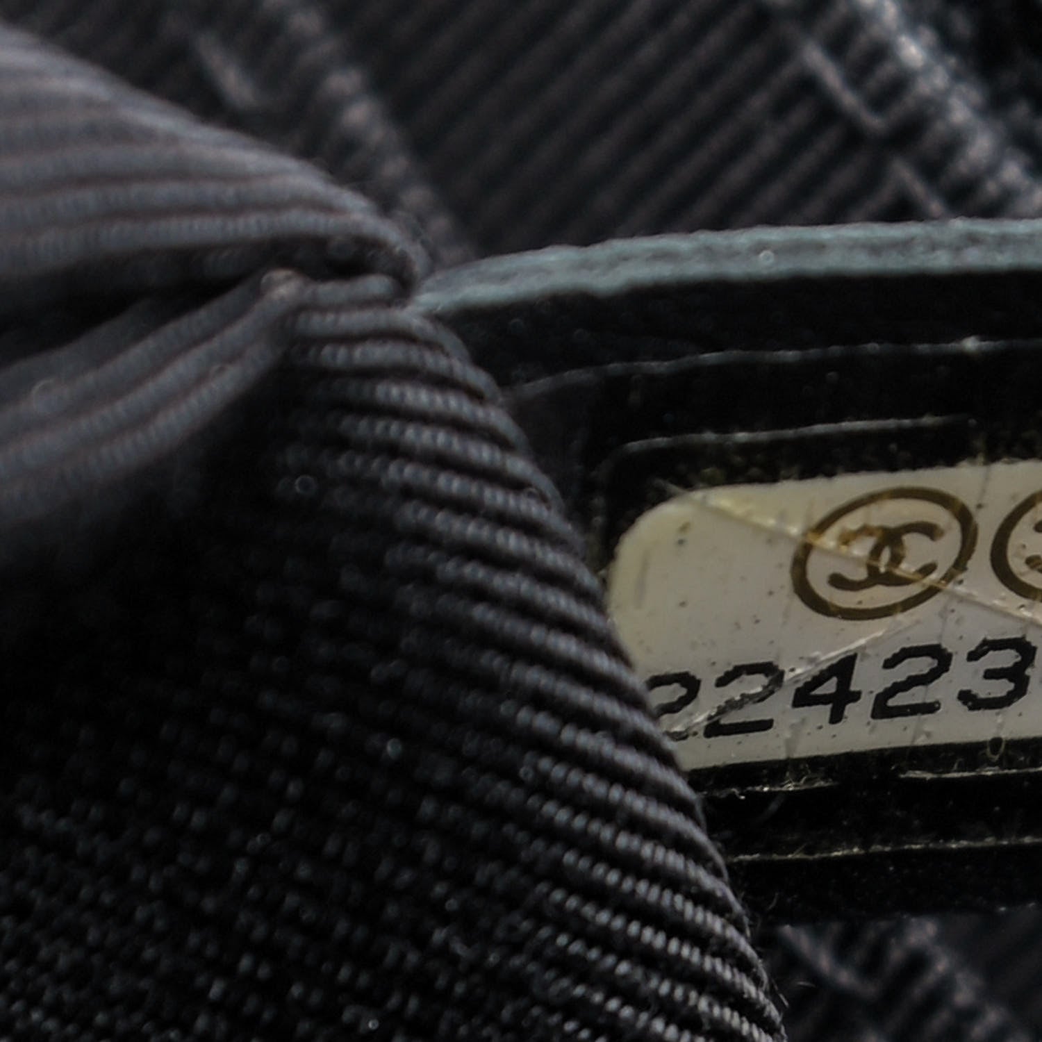 Chanel Calfskin Chevron Small Urban Spirit Drawstring Bag Black 9 of 9