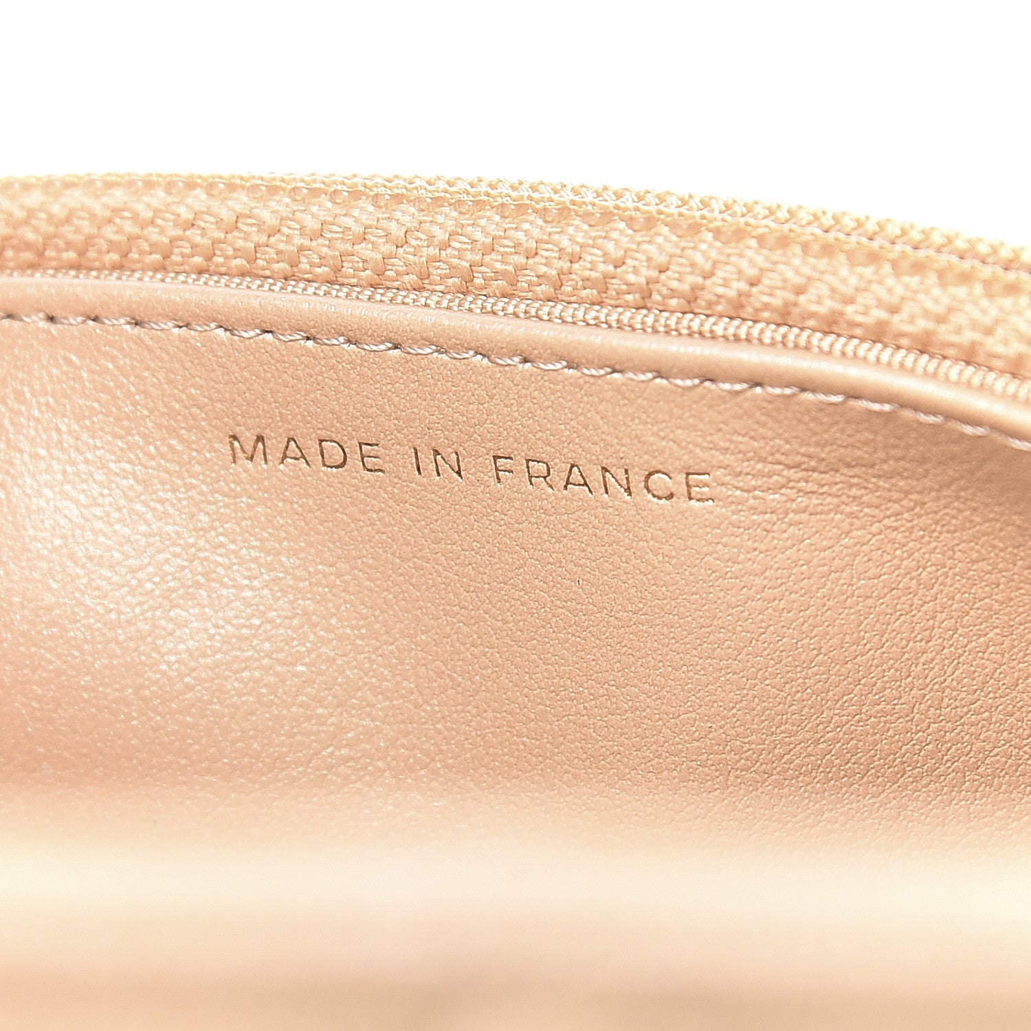 Chanel Iridescent Caviar Quilted Wallet On Chain WOC Beige 9 of 14