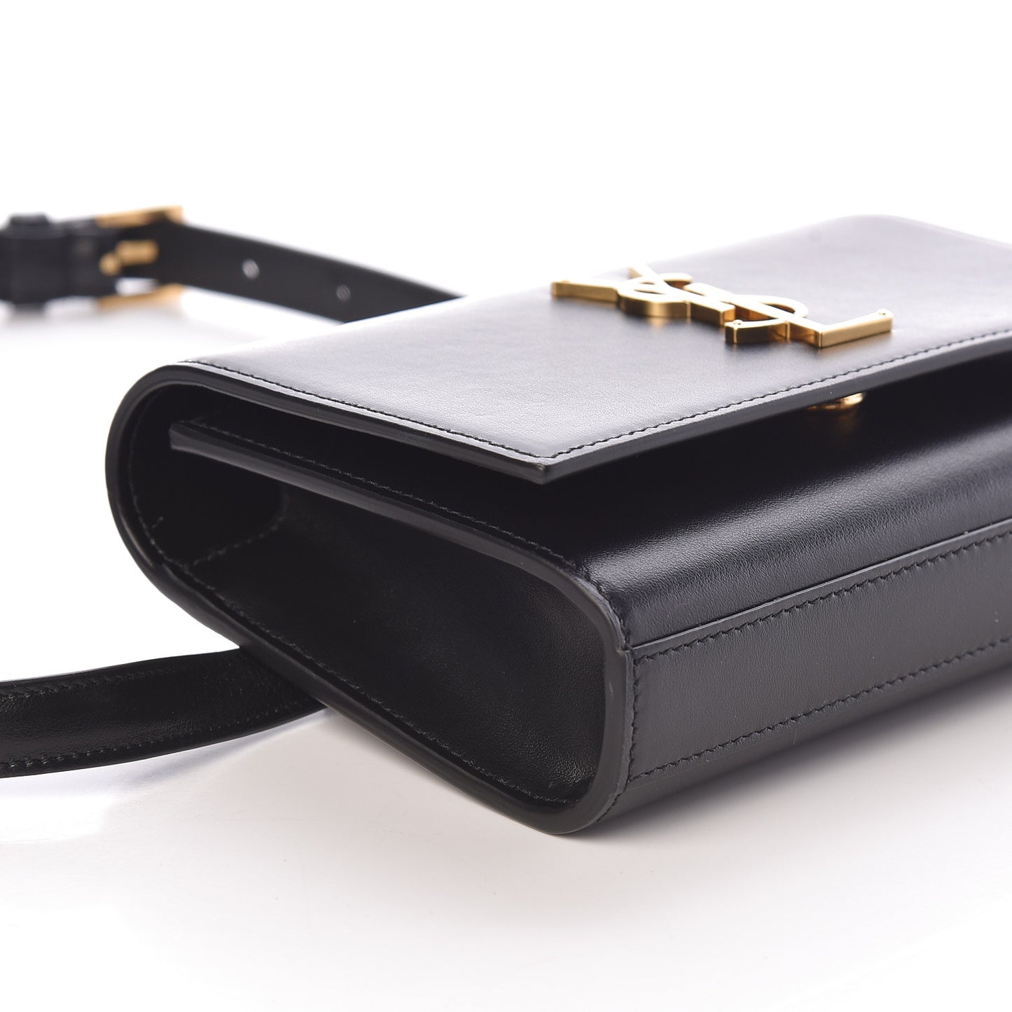 Smooth Calfskin Monogram Kate Belt Bag Black