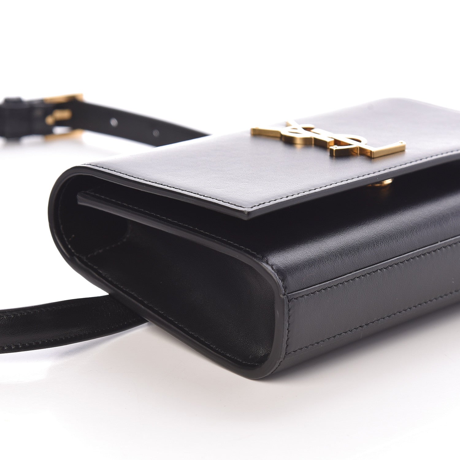 Saint Laurent Smooth Calfskin Monogram Kate Belt Bag Black 7 of 9