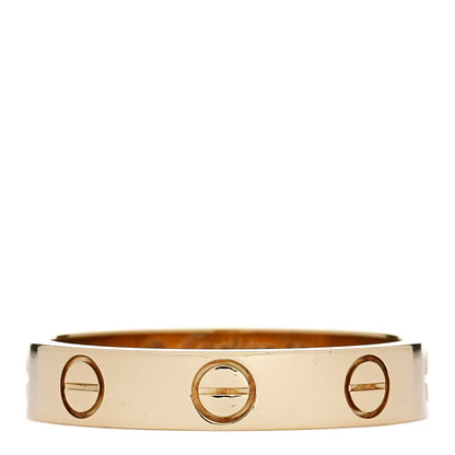 Cartier 18K Yellow Gold 3.5mm LOVE Wedding Band Ring 51 5.75 1 of 5