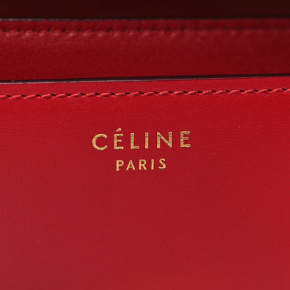 Celine Box Calfskin Medium Classic Box Flap Bag Red 5 of 8