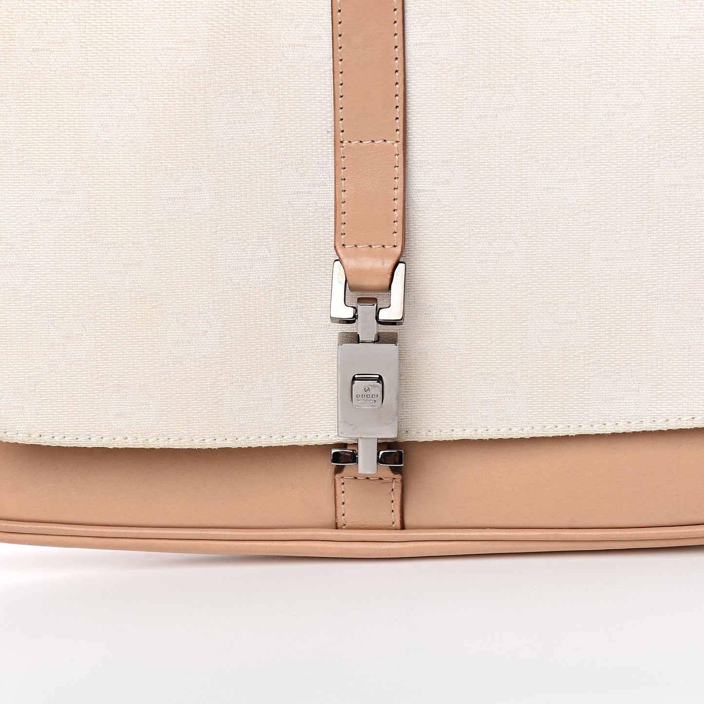 Monogram Small Jackie O Hobo White Brown
