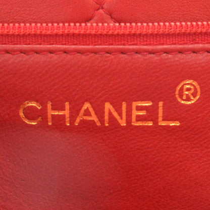 Chanel Woven Straw Lambskin Tassel Bag Pink Red 5 of 8