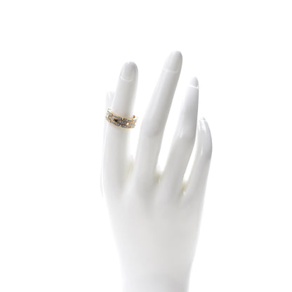 Cartier 18K Yellow Gold Diamond 6mm Tank Francaise Ring 50 5.25 2 of 5