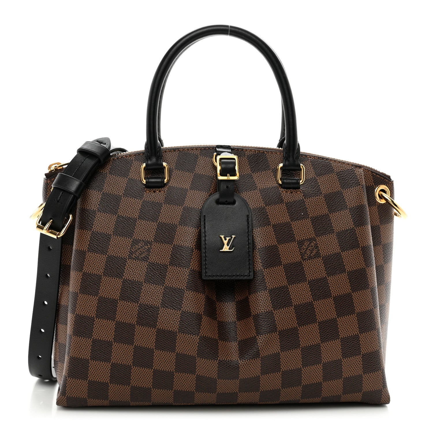 Louis Vuitton Damier Ebene Odeon Tote PM Black 1 of 10