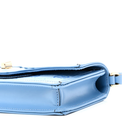 Gucci GG Monogram Scratch Lux Calfskin Mini Luce Shoulder Bag Blue 10 of 10