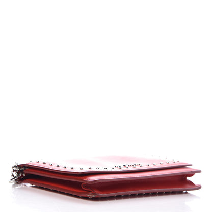 Givenchy Calfskin Studded Pandora Chain Wallet Medium Red 4 of 13