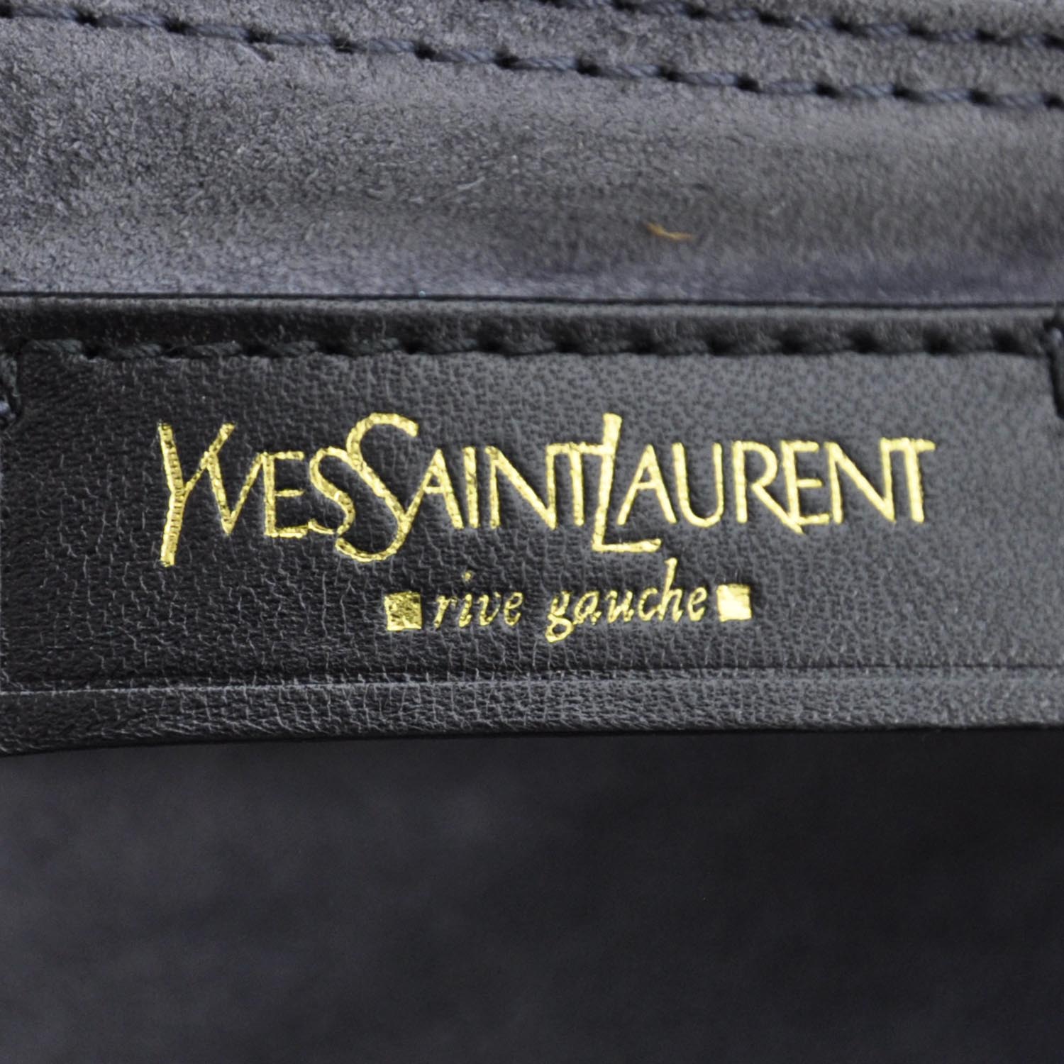 Saint Laurent Suede Crocodile Embossed Large Muse Two Blue 7 of 9