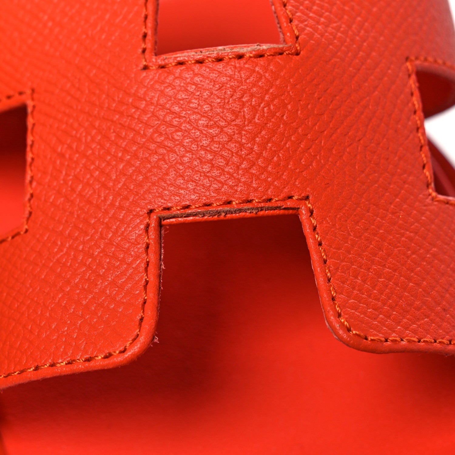 Hermes Epsom Oran Sandals 38 Orange Poppy 10 of 11